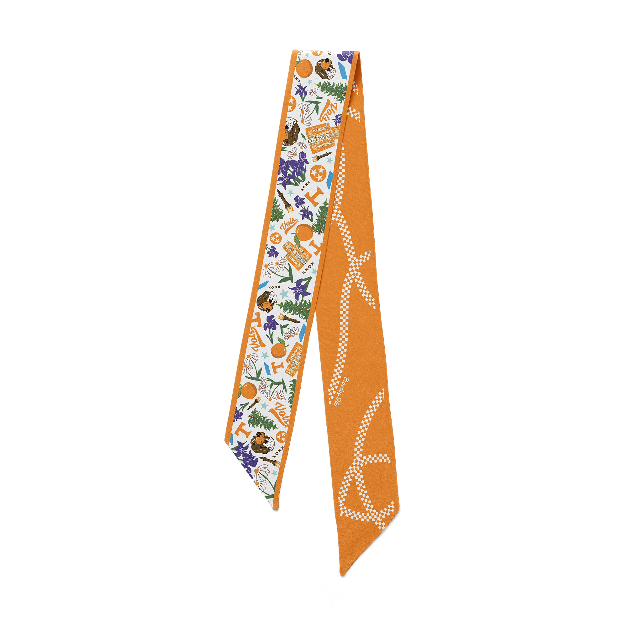 Tennessee Vols Skinny Scarf – Saturday Silks