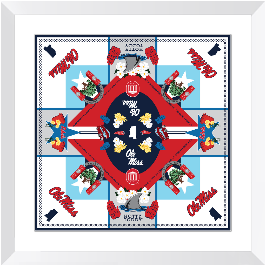 Ole Miss Rebels Framed Print Art