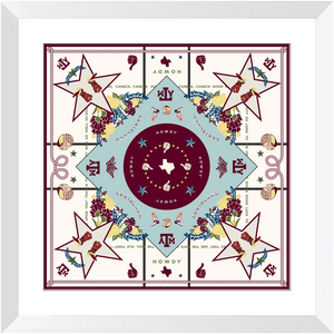 Texas A&M Aggies Framed Print Scarf Art