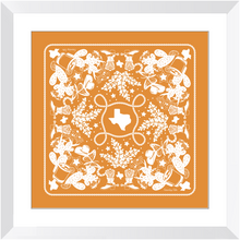 Load image into Gallery viewer, Texas Sun Framed Print Bandana Art - Indian Paintbrush
