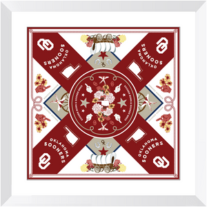 Oklahoma Sooners Framed Print Scarf Art