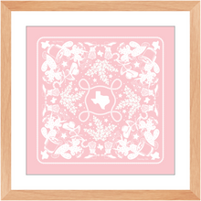 Load image into Gallery viewer, Texas Sun Framed Print Bandana Art - Pink Lady
