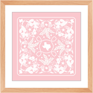 Texas Sun Framed Print Art - Pink Lady