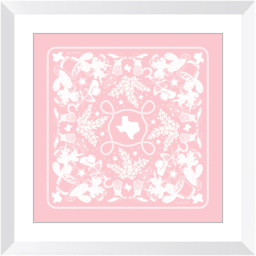 Texas Sun Framed Print Art - Pink Lady