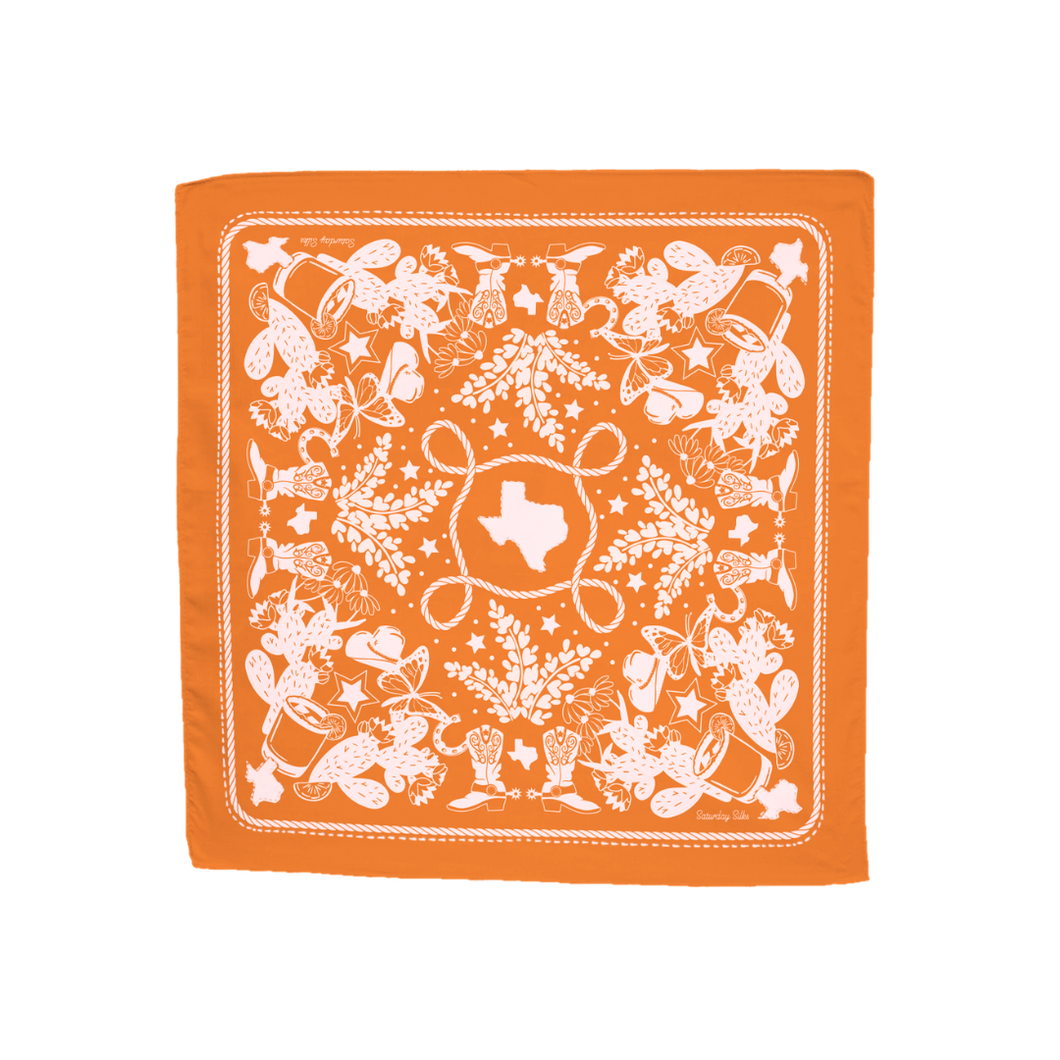 Texas Sun Embroidered Bandana