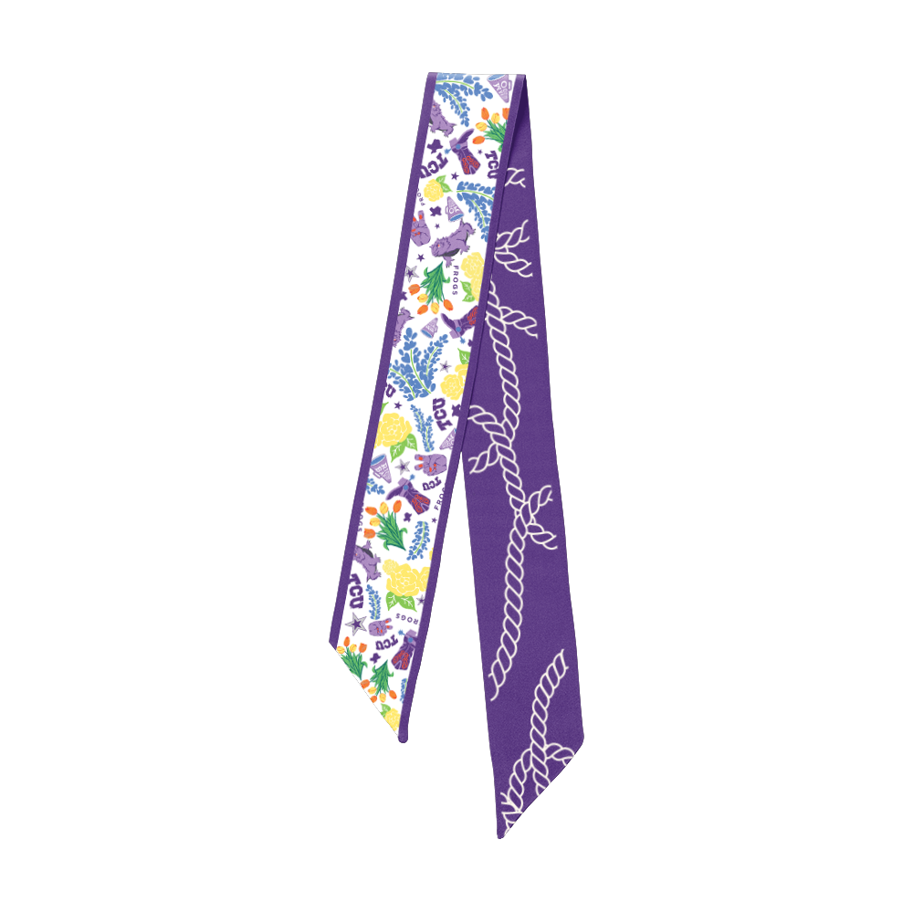 TCU Horned Frogs Twilly Scarf