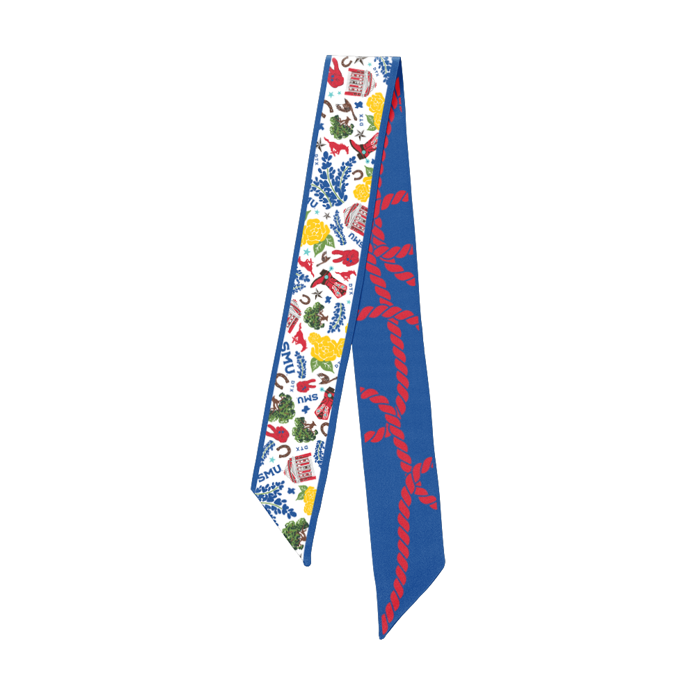 SMU Mustangs Skinny Scarf